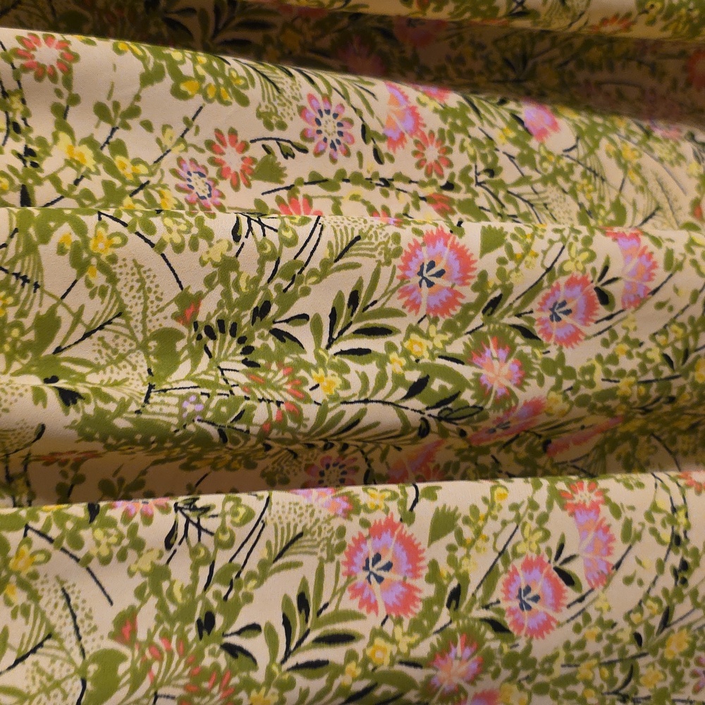 LC Lauren Conrad Floral Top with Green and Pink Accents - Picture 8 of 10